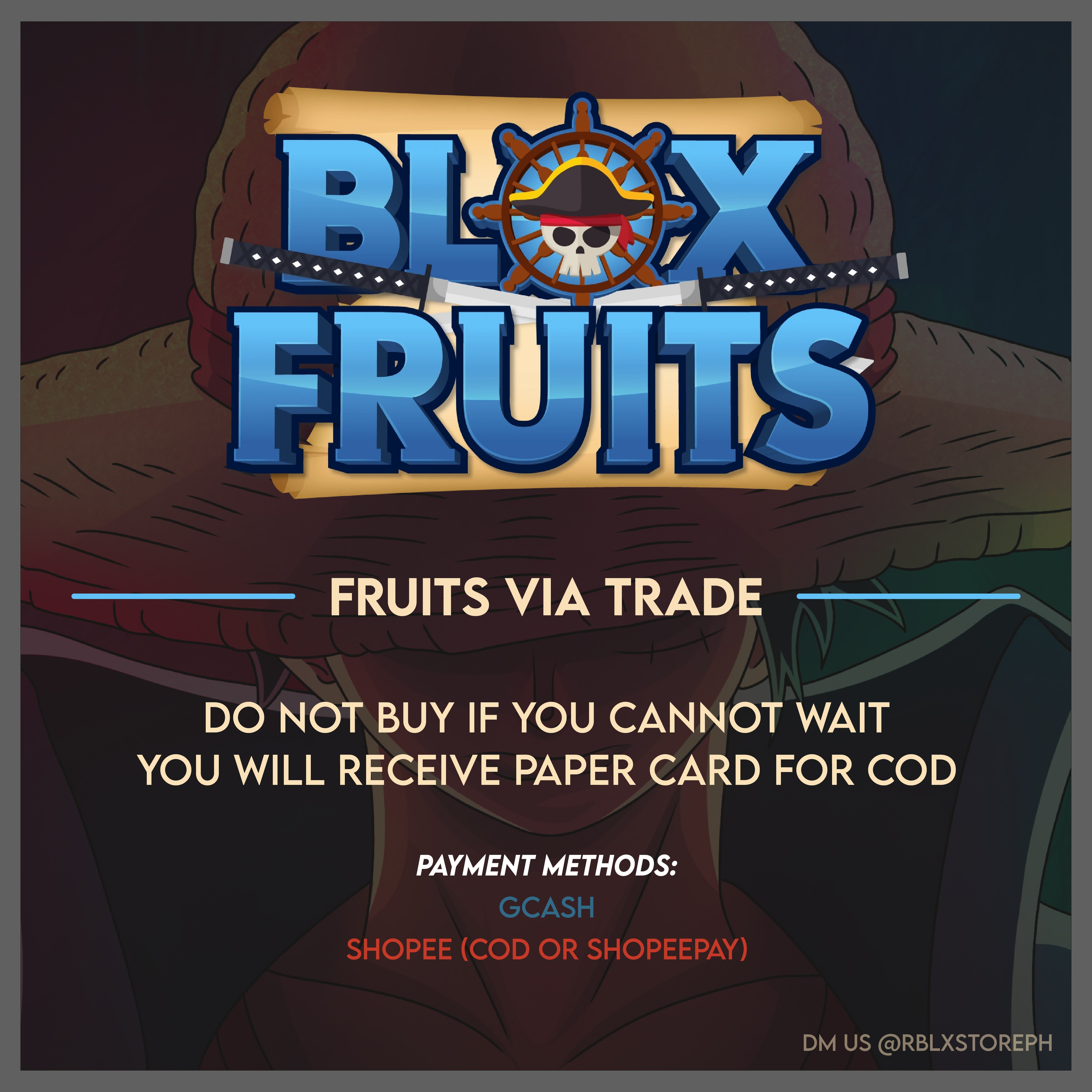 Blox Fruit Fruits via TRADE (LVL 700+)